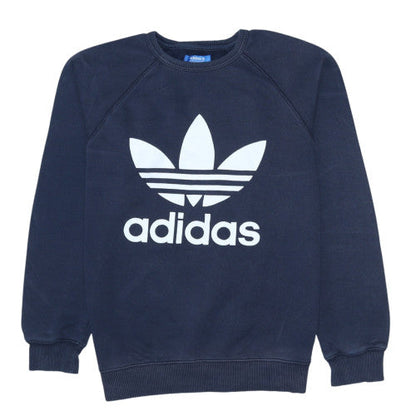 Mens UK Size S adidas Blue Pullover Sweatshirt