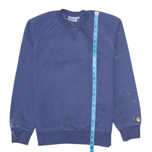 Mens UK Size S Carhartt Blue Pullover Sweatshirt