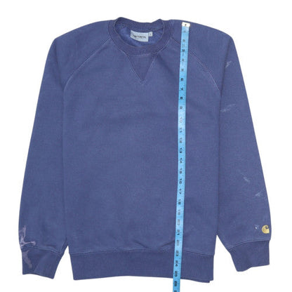 Mens UK Size S Carhartt Blue Pullover Sweatshirt
