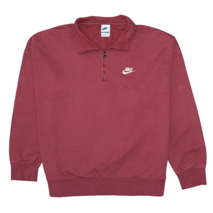 Womens UK Size M Nike Red Pullover Sweatshirt