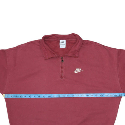 Womens UK Size M Nike Red Pullover Sweatshirt