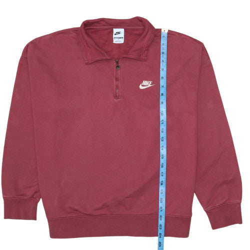 Womens UK Size M Nike Red Pullover Sweatshirt