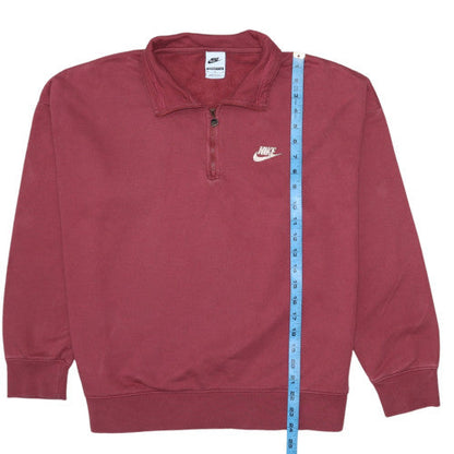 Womens UK Size M Nike Red Pullover Sweatshirt