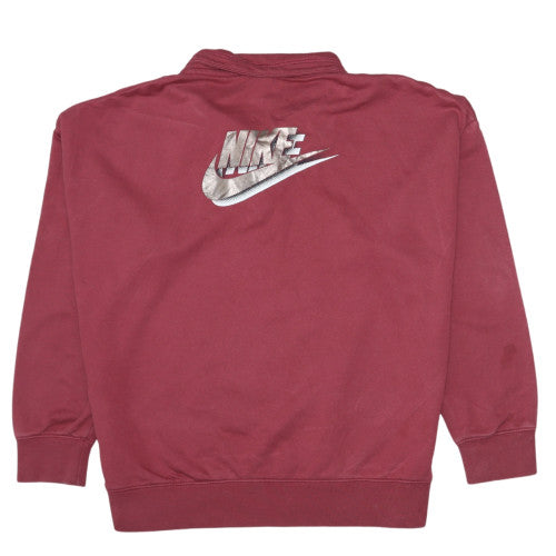 Womens UK Size M Nike Red Pullover Sweatshirt