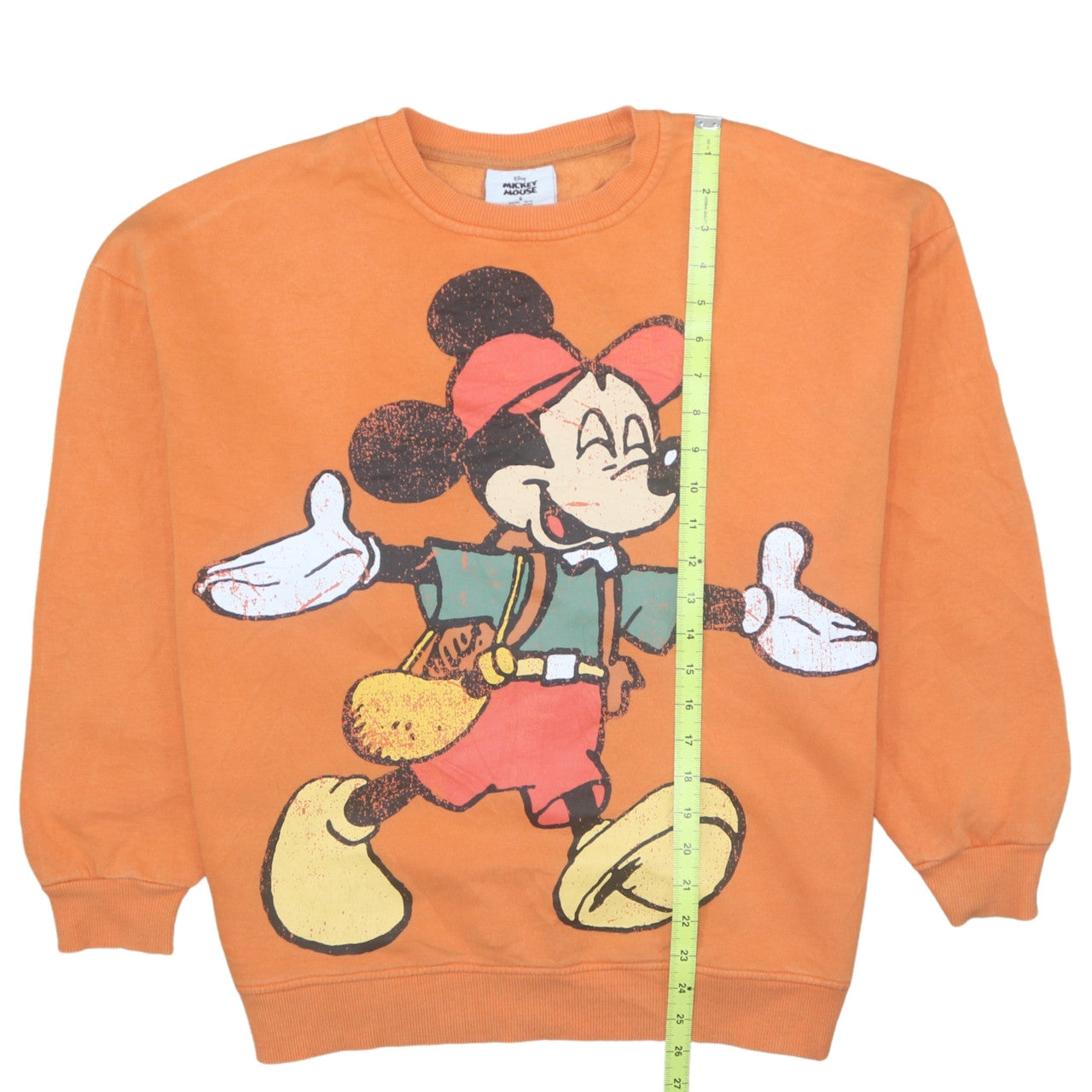 Womens UK Size 10/12 Disney Orange Pullover Sweatshirt