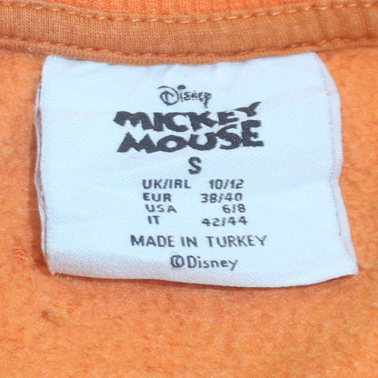 Womens UK Size 10/12 Disney Orange Pullover Sweatshirt
