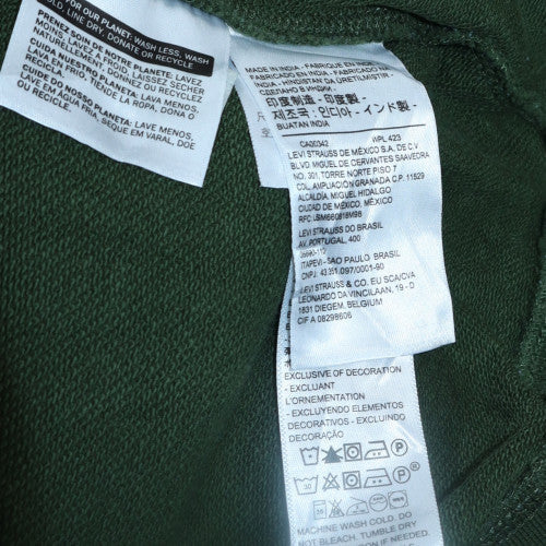 Mens UK Size XS Levi's Green Pullover Sweatshirt