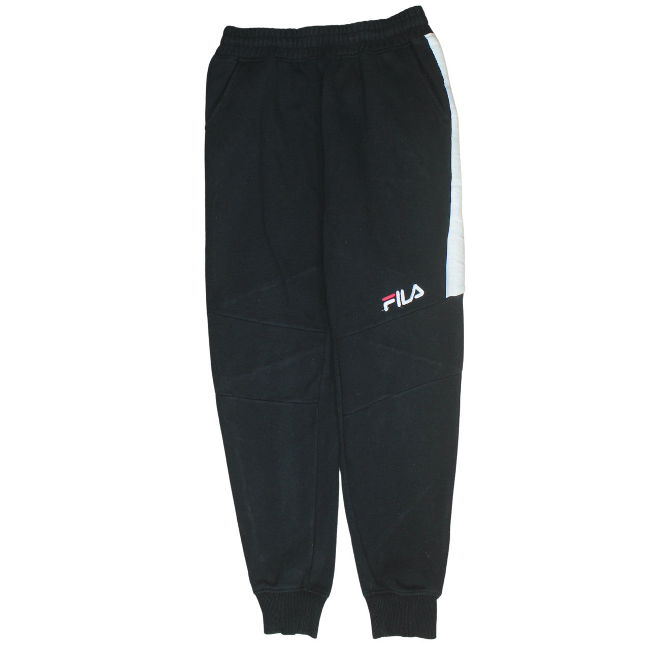 Mens UK Size S FILA Regular Fit Jogger Black Trousers