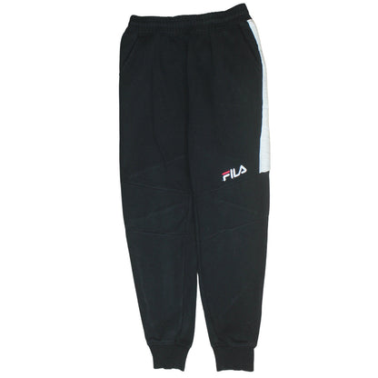 Mens UK Size S FILA Regular Fit Jogger Black Trousers