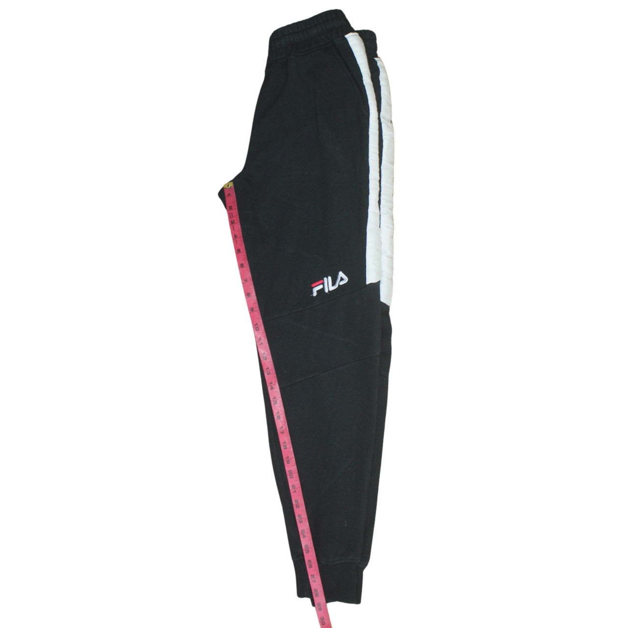 Mens UK Size S FILA Regular Fit Jogger Black Trousers