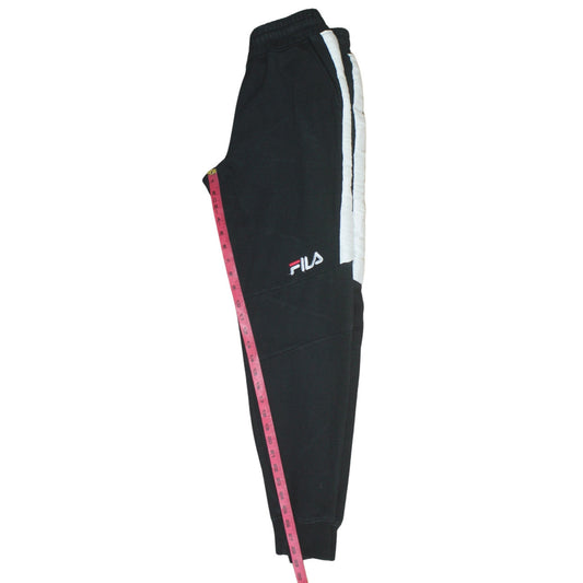 Mens UK Size S FILA Regular Fit Jogger Black Trousers