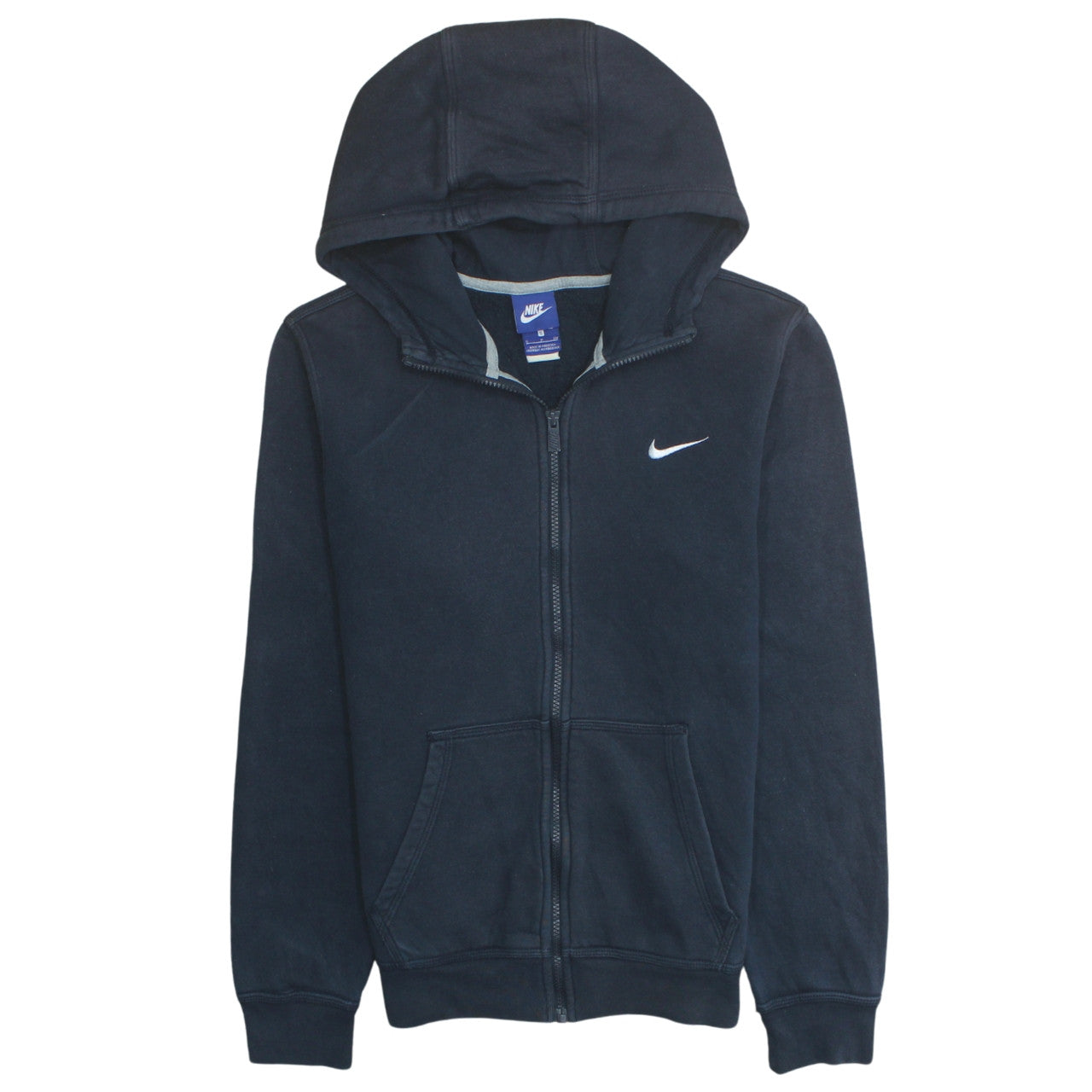 Mens UK Size S Nike Blue Full Zip Hoodie