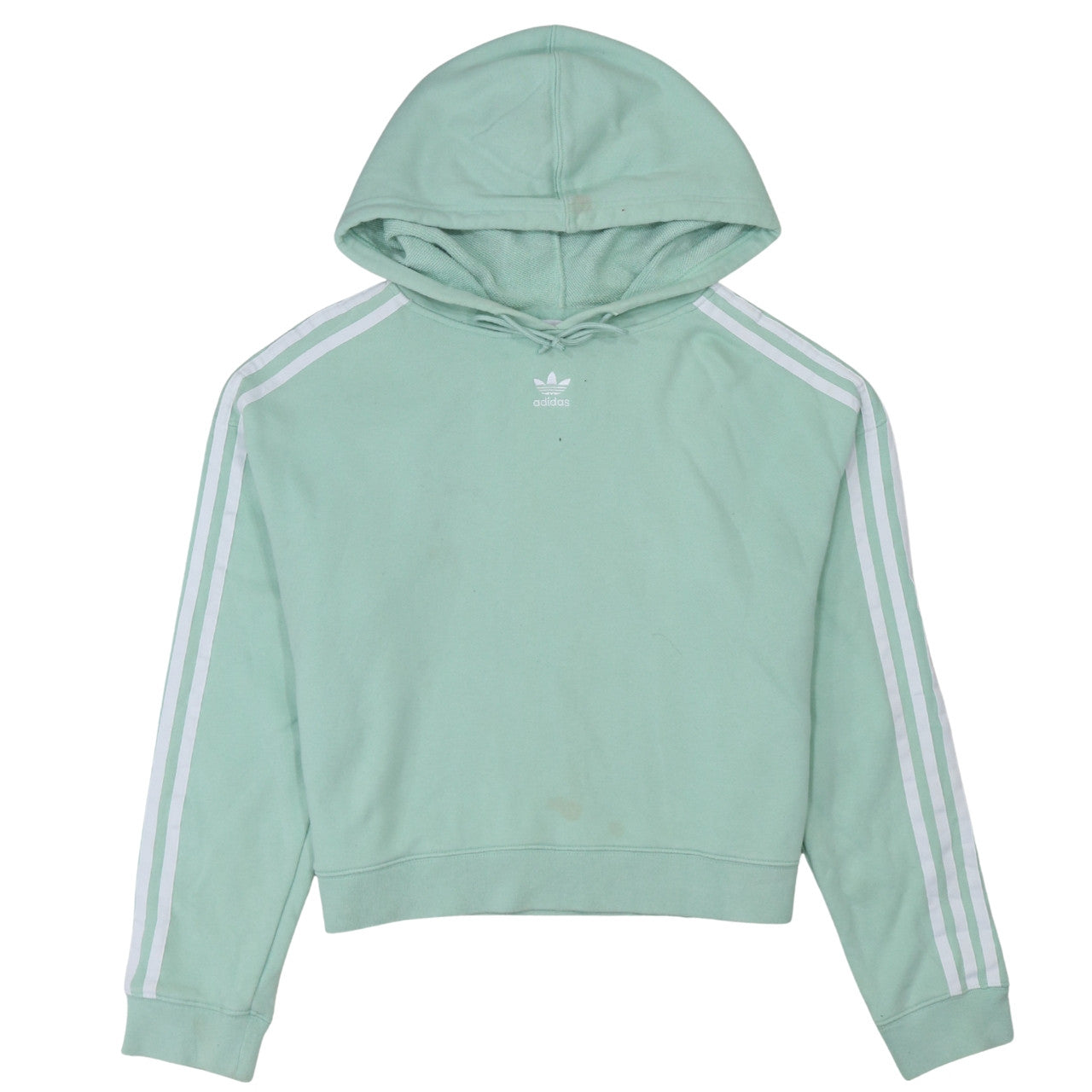 Womens UK Size 10 adidas Green Pullover Hoodie