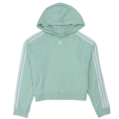Womens UK Size 10 adidas Green Pullover Hoodie