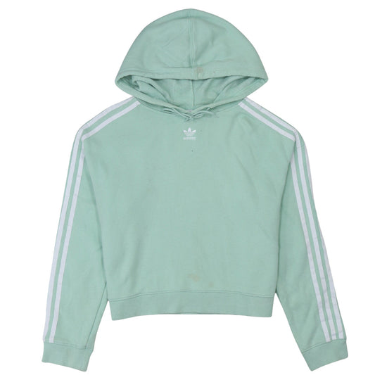 Womens UK Size 10 adidas Green Pullover Hoodie
