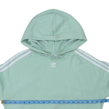 Womens UK Size 10 adidas Green Pullover Hoodie