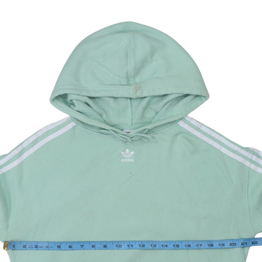 Womens UK Size 10 adidas Green Pullover Hoodie
