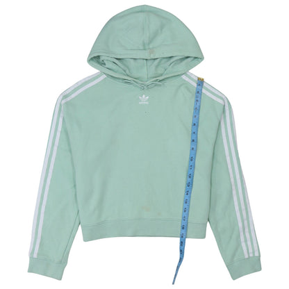 Womens UK Size 10 adidas Green Pullover Hoodie