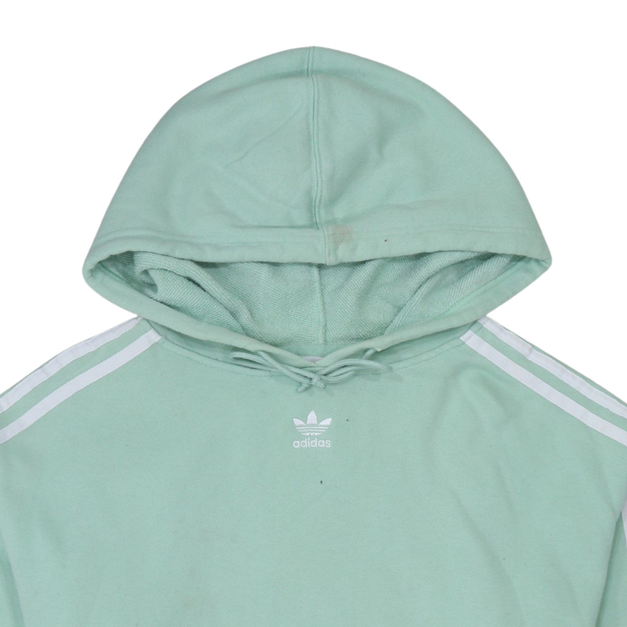 Womens UK Size 10 adidas Green Pullover Hoodie