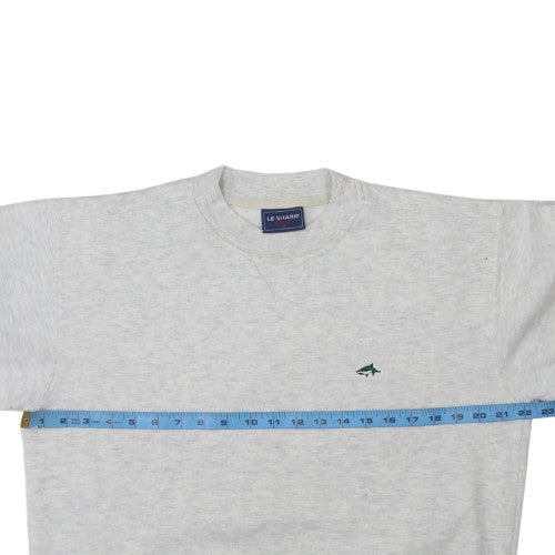 Mens UK Size M Le Shark Grey Pullover Sweatshirt