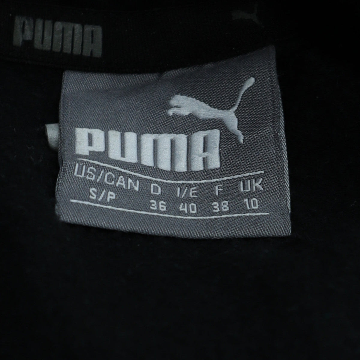 Womens UK Size 10 PUMA Black Pullover Hoodie