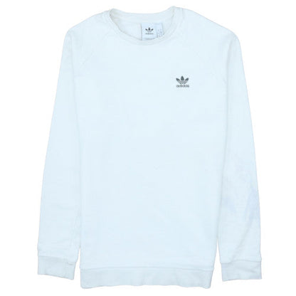 Mens UK Size S adidas White Pullover Sweatshirt