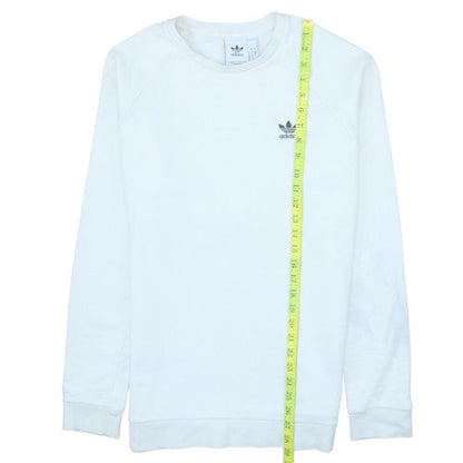 Mens UK Size S adidas White Pullover Sweatshirt