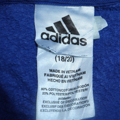 Teens UK Size 18 adidas Blue Pullover Hoodie