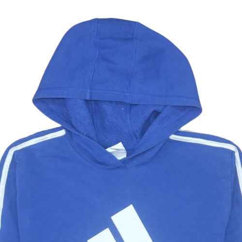 Teens UK Size 18 adidas Blue Pullover Hoodie