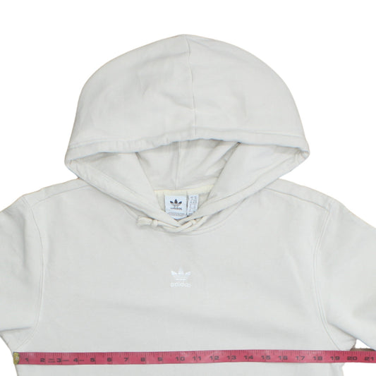 Womens UK Size 6 adidas Beige Pullover Hoodie