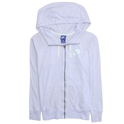 Womens UK Size L Nike Grey Full Zip Hoodie