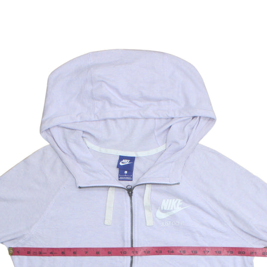 Womens UK Size L Nike Grey Full Zip Hoodie