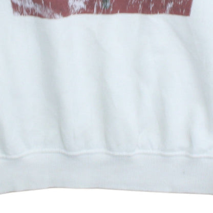 Womens UK Size L Bruce Springsteen White Pullover Sweatshirt