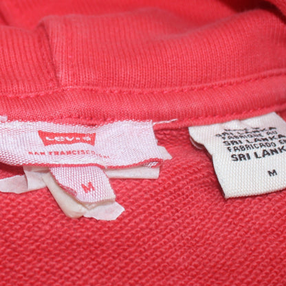 Womens UK Size M Levi's Pink Pullover Hoodie