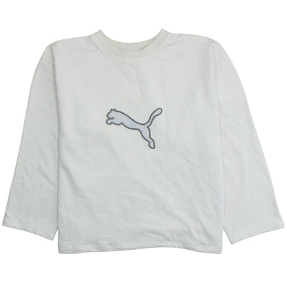 Mens UK Size XL PUMA White Pullover Sweatshirt