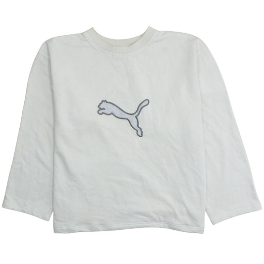 Mens UK Size XL PUMA White Pullover Sweatshirt