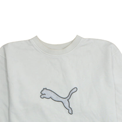 Mens UK Size XL PUMA White Pullover Sweatshirt