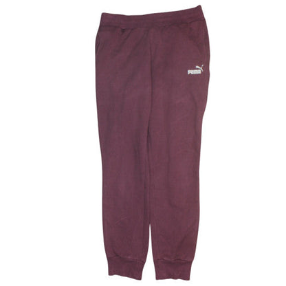 Puma Women Purple Size 12 Sweatpants Fleece Comfort Tapered Trousers