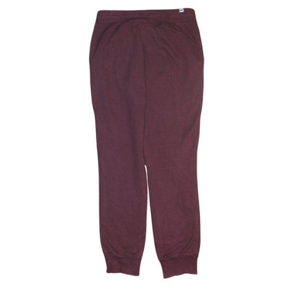 Puma Women Purple Size 12 Sweatpants Fleece Comfort Tapered Trousers