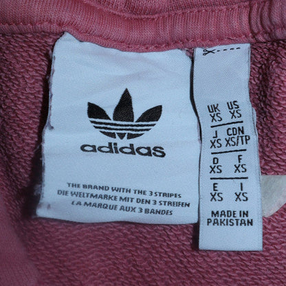 Womens UK Size XS adidas Pink Pullover Hoodie