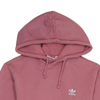 Womens UK Size XS adidas Pink Pullover Hoodie