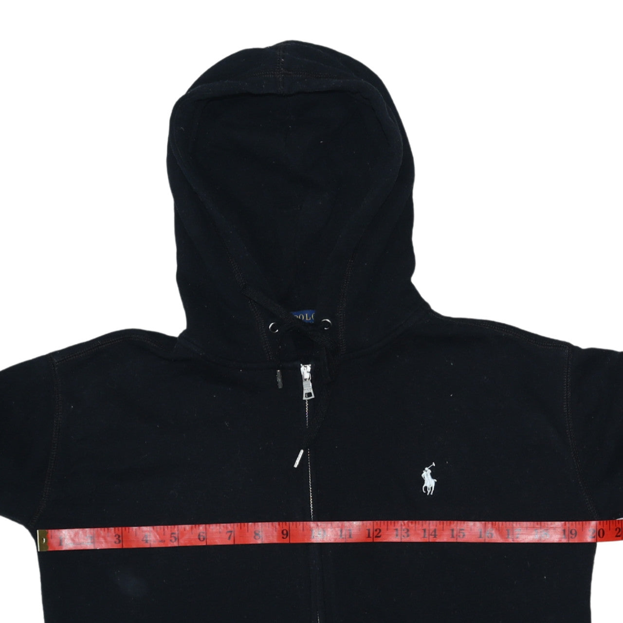 Womens UK Size XS Polo Ralph Lauren Black Full Zip Hoodie