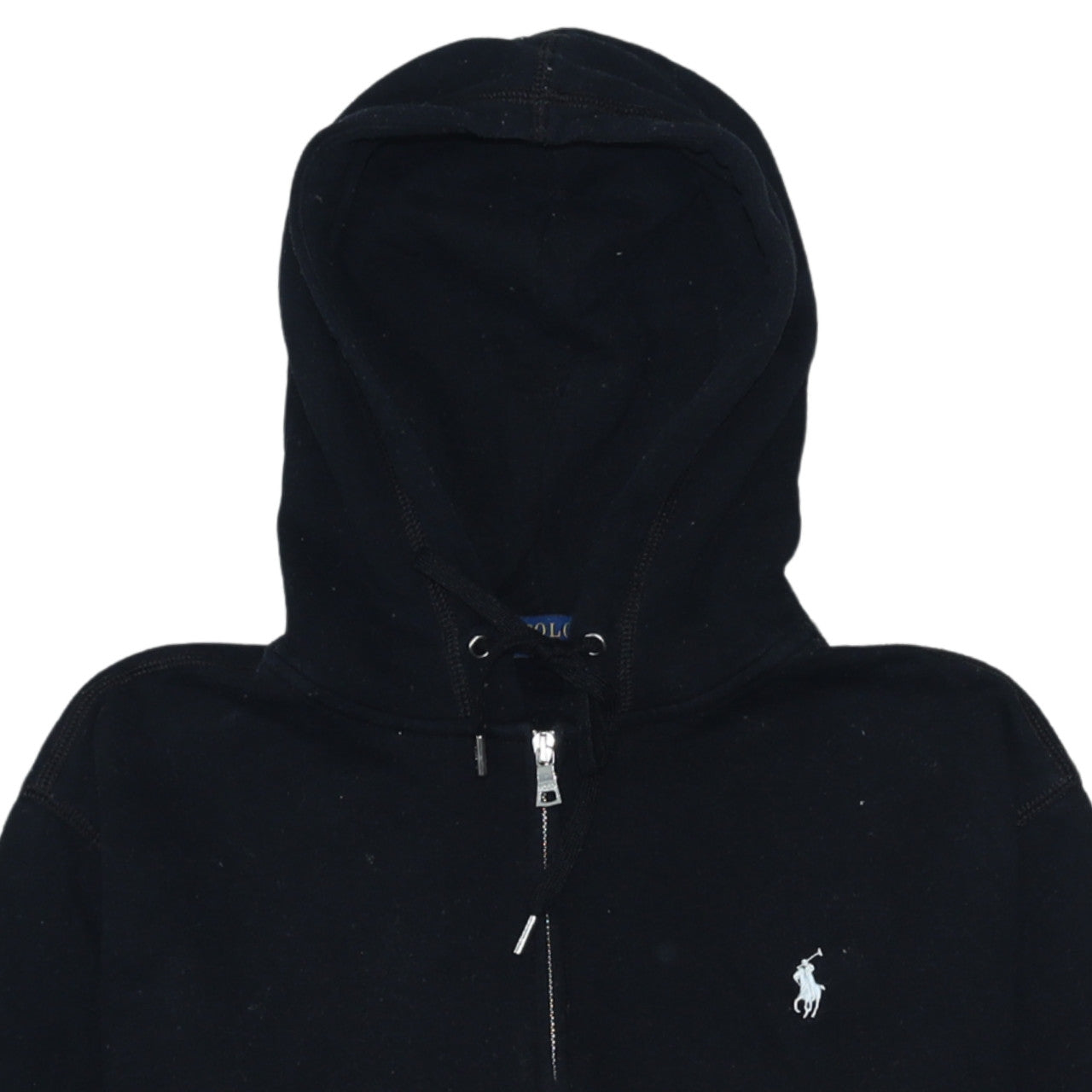 Womens UK Size XS Polo Ralph Lauren Black Full Zip Hoodie
