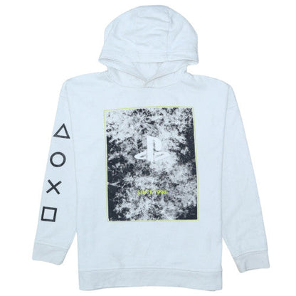 Primark PlayStation Boys White Hoodie 11-12 Years Pullover Graphic Print