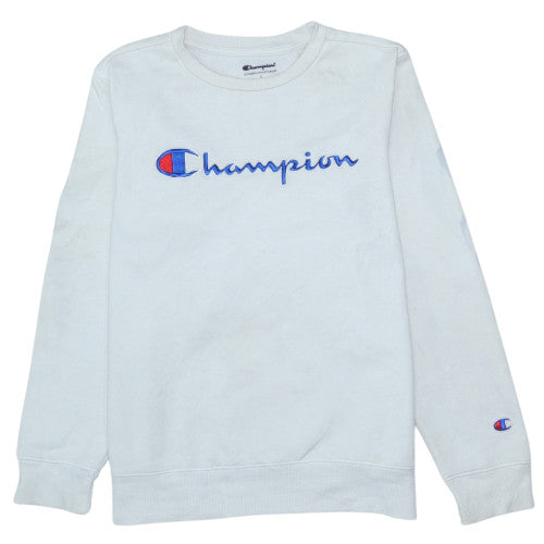 Womens UK Size L Champion White Pullover Sweatshirt