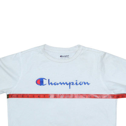 Womens UK Size L Champion White Pullover Sweatshirt