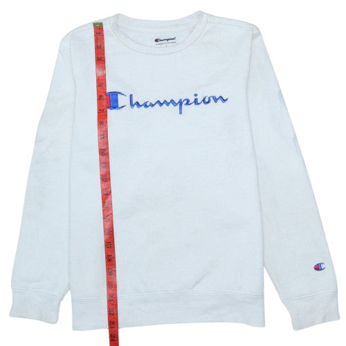 Womens UK Size L Champion White Pullover Sweatshirt