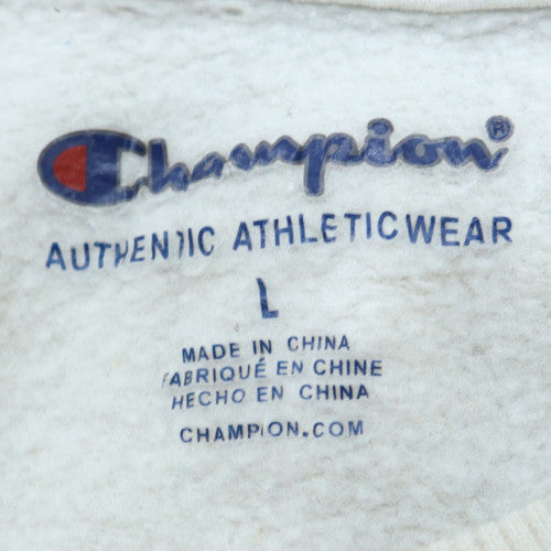 Womens UK Size L Champion White Pullover Sweatshirt