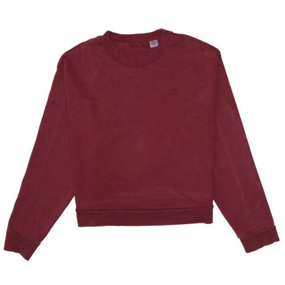 Womens UK Size S Levi's Red Pullover Sweatshirt