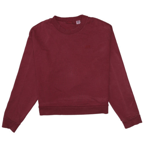 Womens UK Size S Levi's Red Pullover Sweatshirt